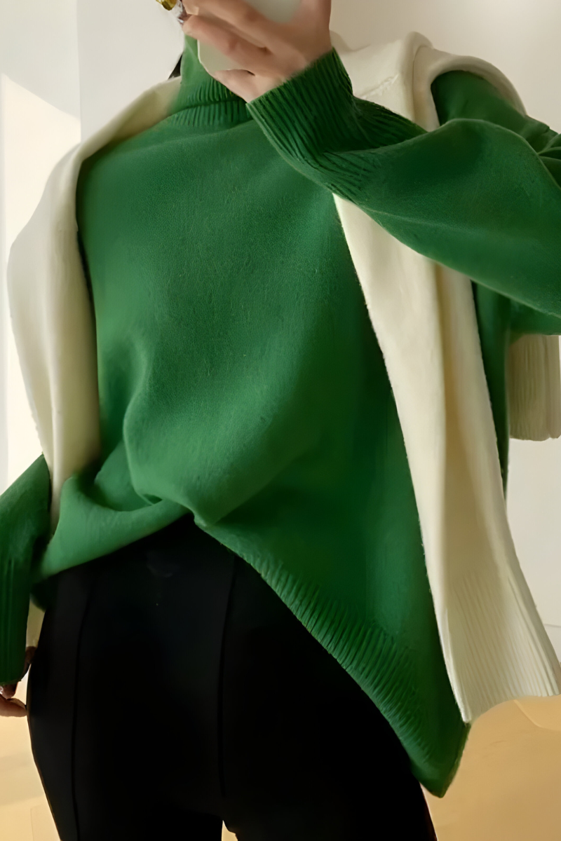 Elyn™ | Pull Col Roulé Tricoté Douillet