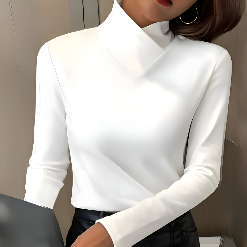 Mira™ | Top Élégant Minimal Manches Longues