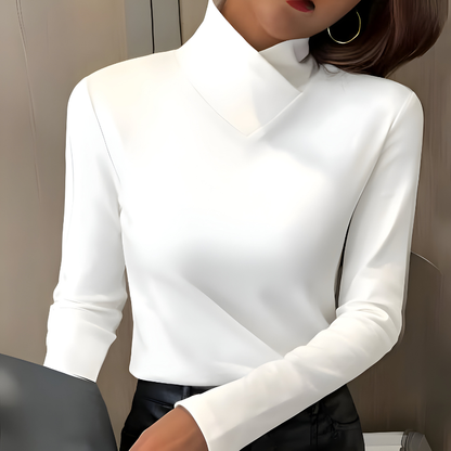 Mira™ | Top Élégant Minimal Manches Longues