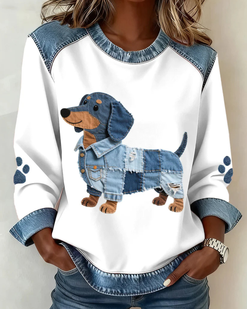 Dax™ | Pull Confortable Avec Imprimé Patchwork D’Animaux