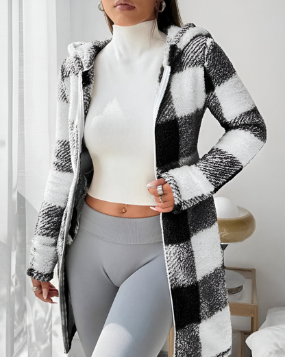 Zari™ | Manteau Moderne Chaud à Capuche