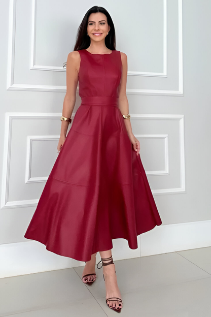 Kira™ | Robe moderne et élégante aspect cuir