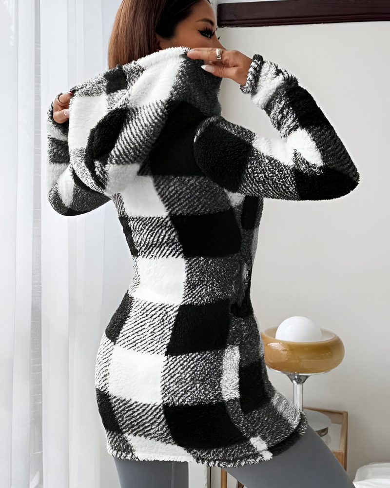 Zari™ | Manteau Moderne Chaud à Capuche