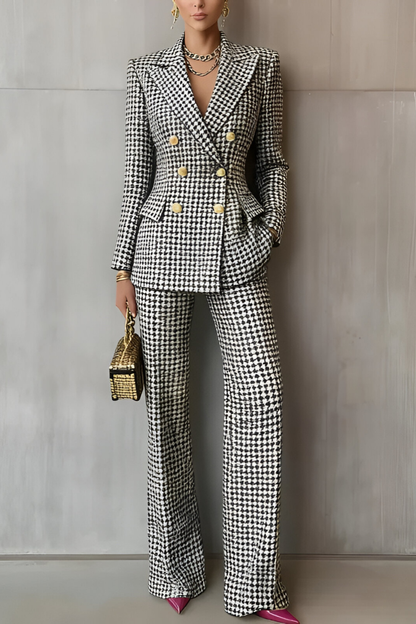 Celyn™ | Élégant Ensemble à Carreaux