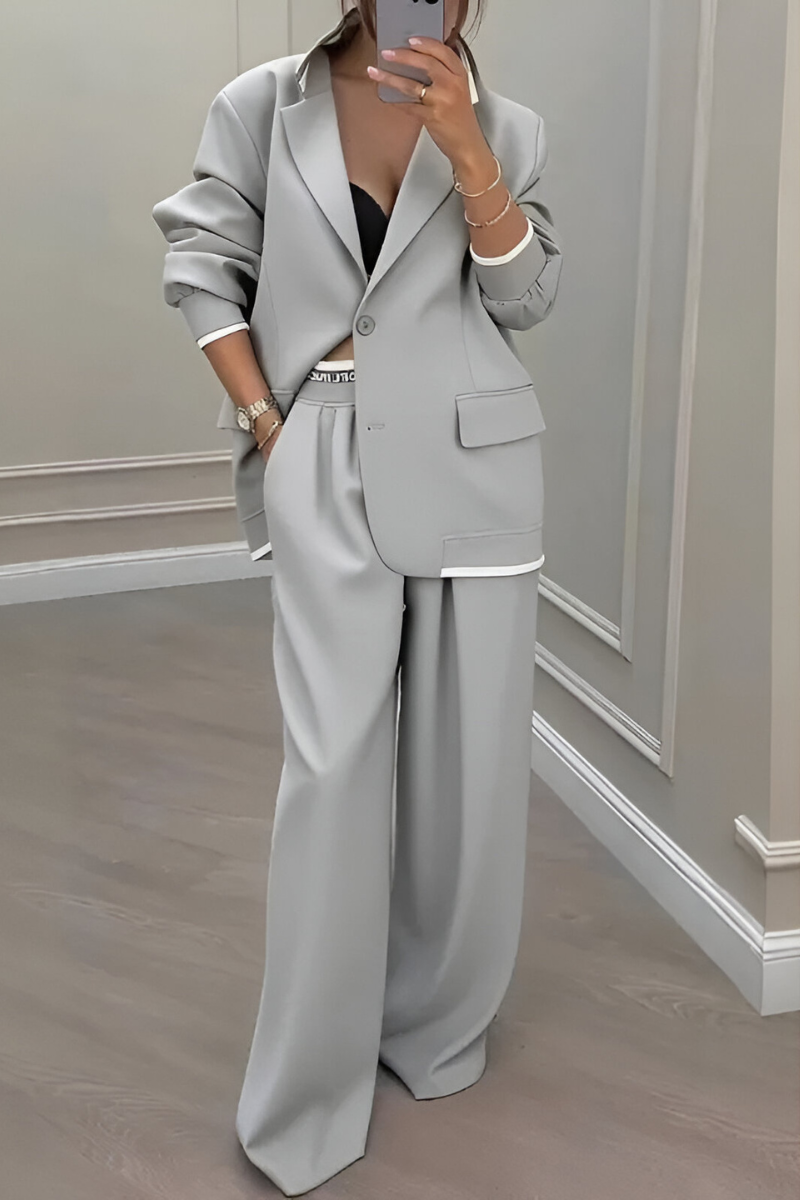 Esra™ | Ensemble blazer décontracté et élégant