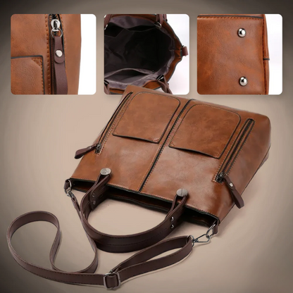 L'Élégance Intemporelle d'Ilse | Sac à Bandoulière en Cuir Végétalien