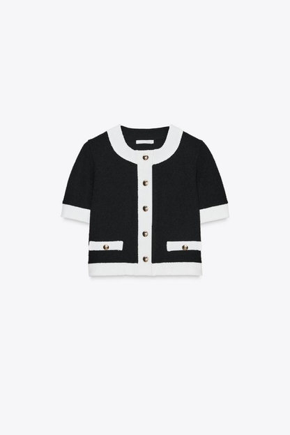 Sophia | Ensemble Élégant Noir et Blanc