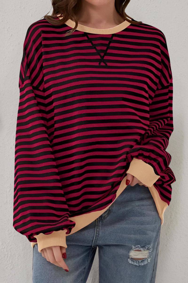 Mae™ | Sweatshirt rayé