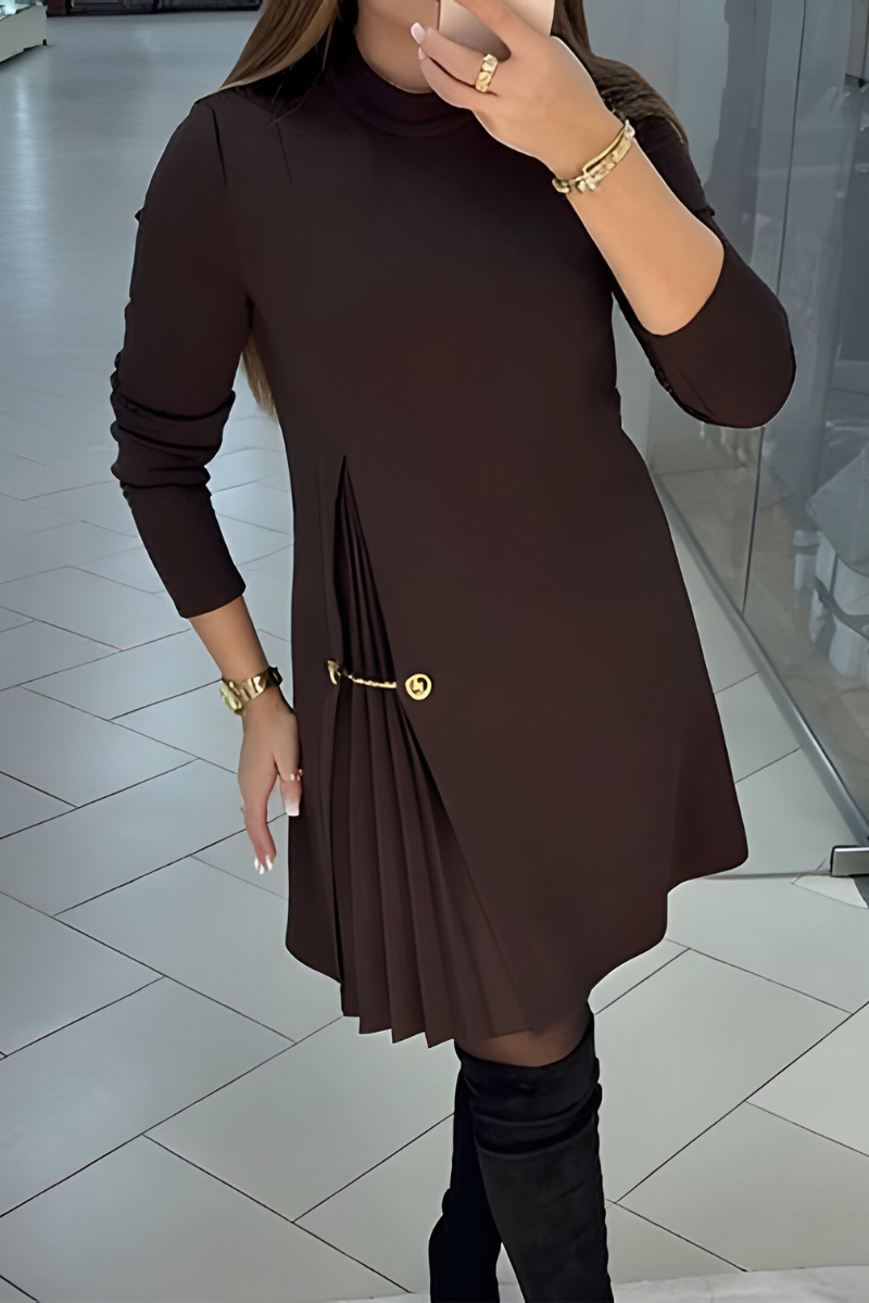 Cora™ | Robe Courte Plissée Élégante