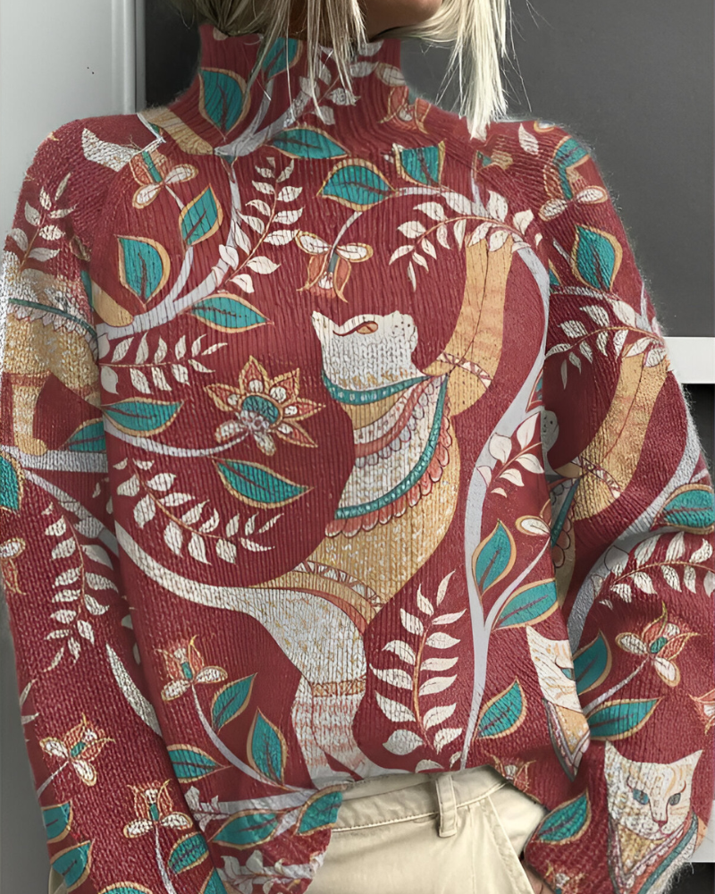 Edda™ | Pull Tricoté Graphique Casual