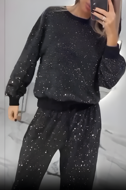 Lysa | Ensemble relax élégant à paillettes