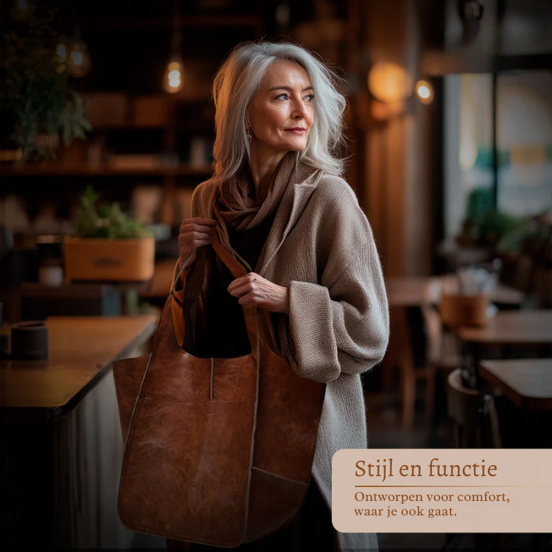 L'Élégance Intemporelle de Laura | Sac Vintage en Cuir Vegan