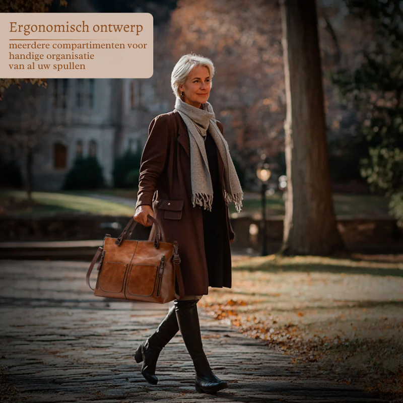 L'Élégance Intemporelle d'Ilse | Sac à Bandoulière en Cuir Végétalien