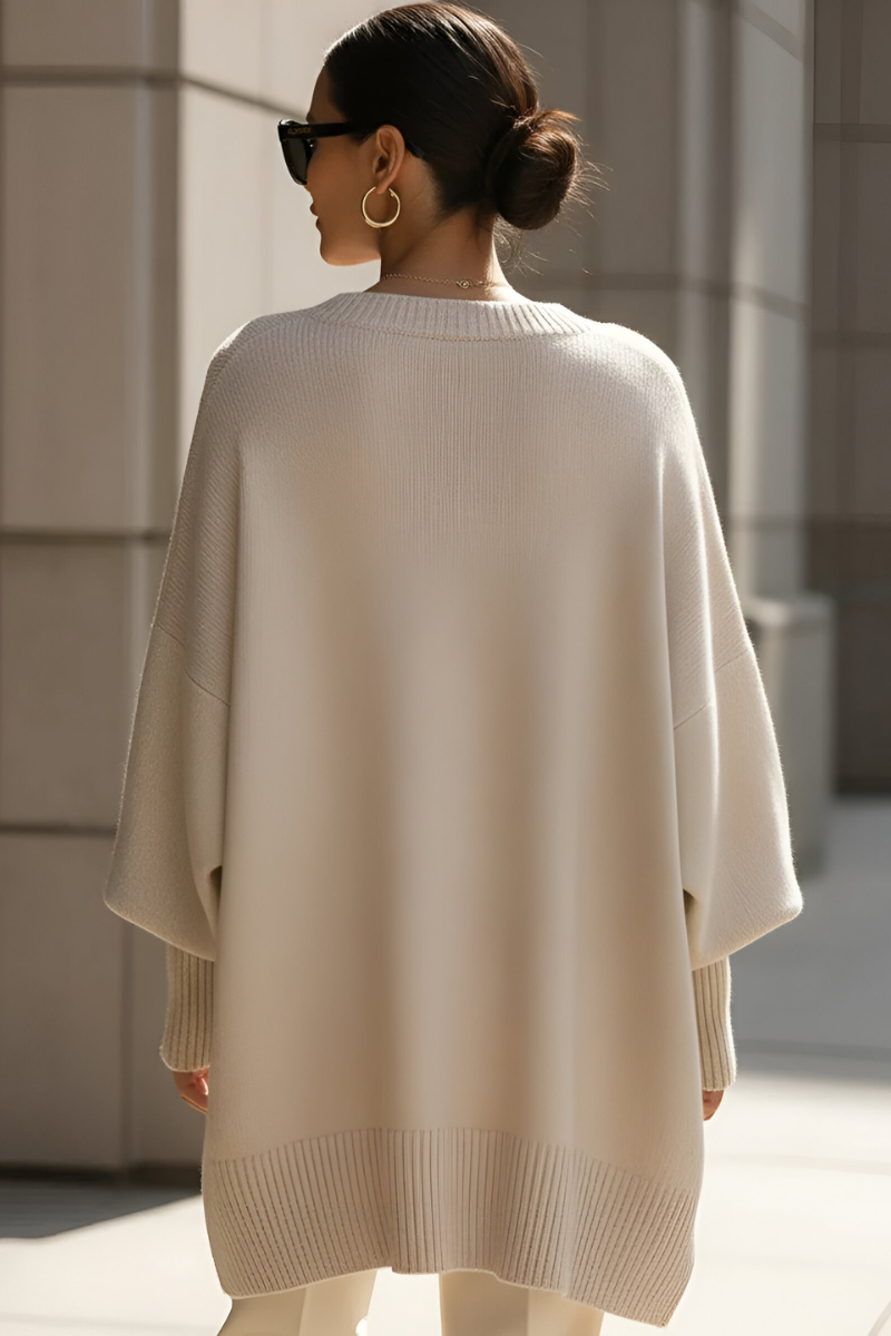Nari™ | Pull Tricoté Oversize Élégant
