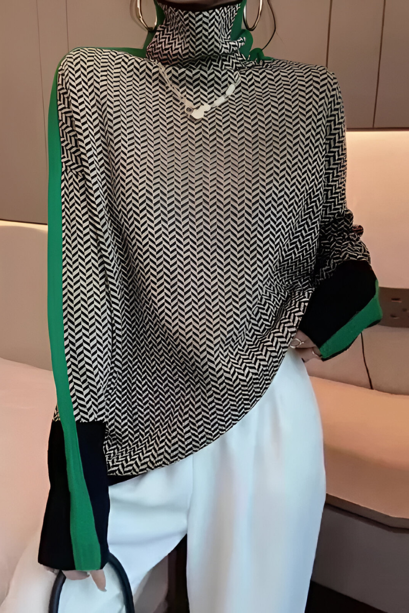 Nila™ | Pull tendance à col montant et coupe décontractée