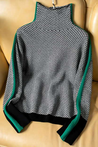 Nila™ | Pull tendance à col montant et coupe décontractée