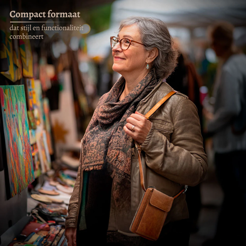 Le Compact Chique de Nicole | Sac à Main en Cuir Vegan