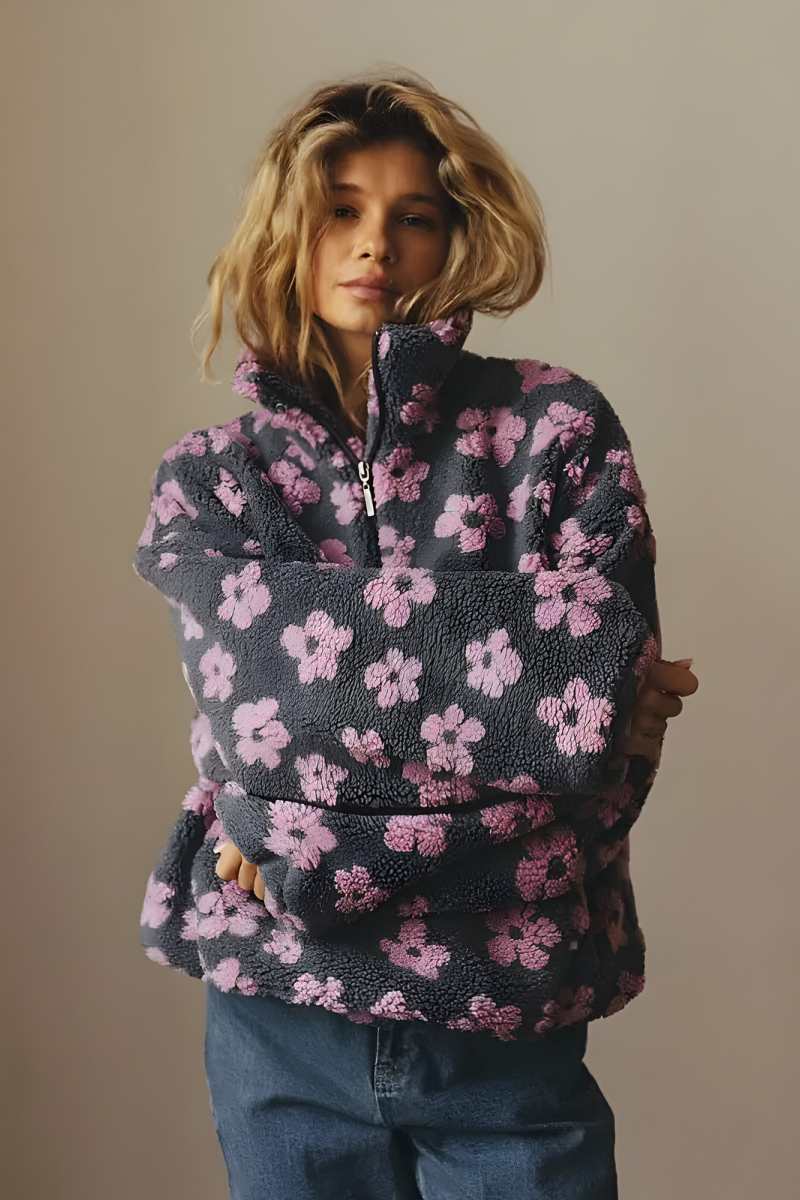 Nami™ | Sweat en polaire confortable avec imprimé floral