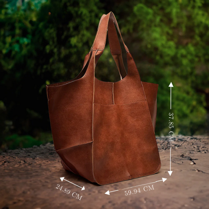 L'Élégance Intemporelle de Laura | Sac Vintage en Cuir Vegan