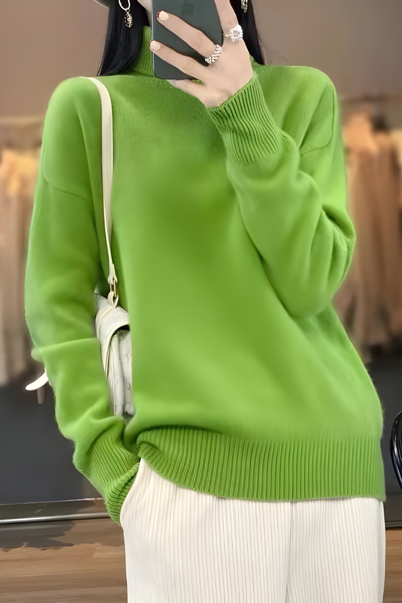 Elyn™ | Pull Col Roulé Tricoté Douillet