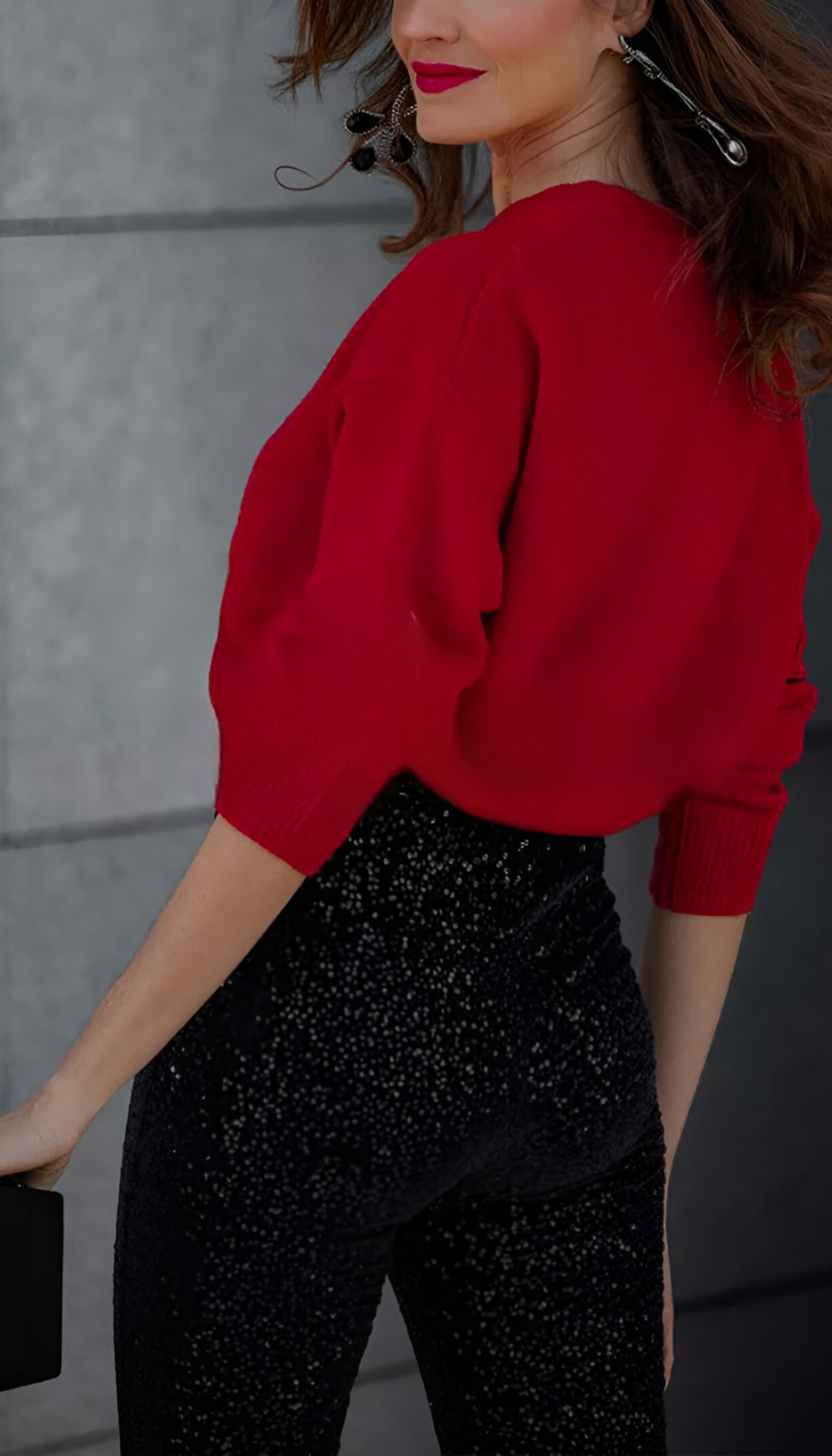 Zari™ | Pantalon Évasé à Paillettes Élégant