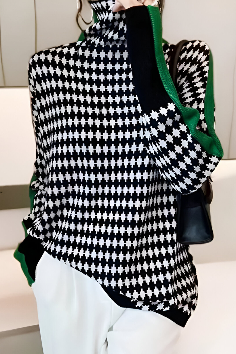 Nila™ | Pull tendance à col montant et coupe décontractée