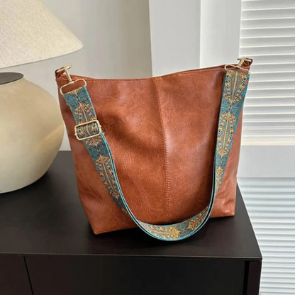 Charme Vintage de Chelsey | Sac à Bandoulière en Cuir Vegan