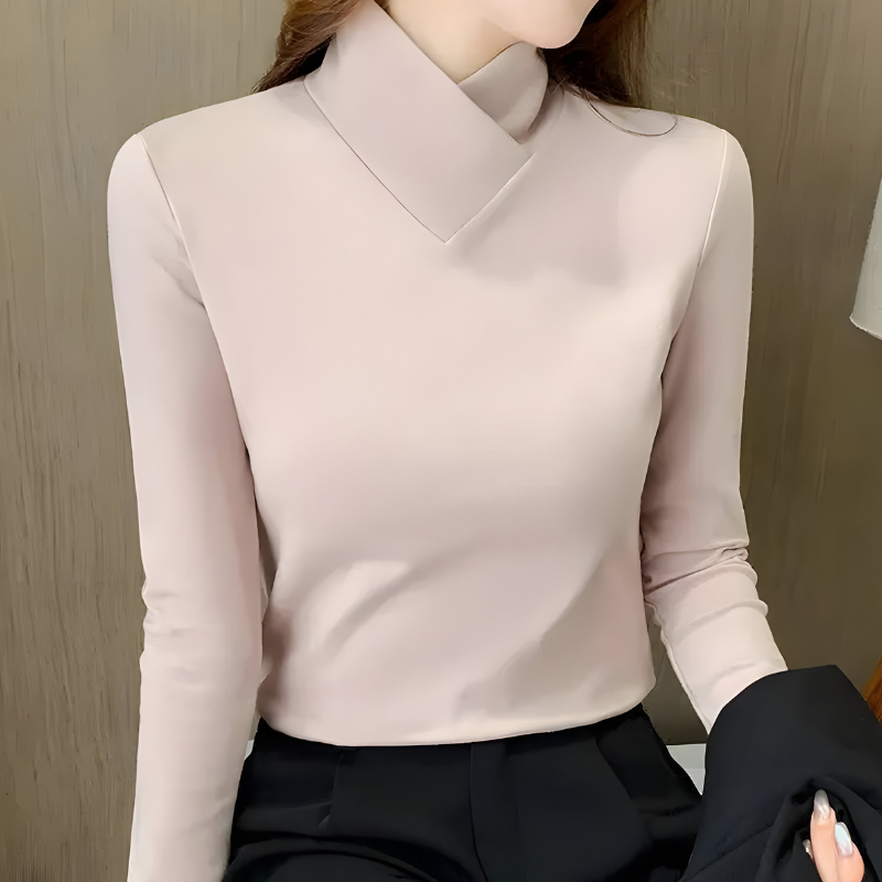 Mira™ | Top Élégant Minimal Manches Longues