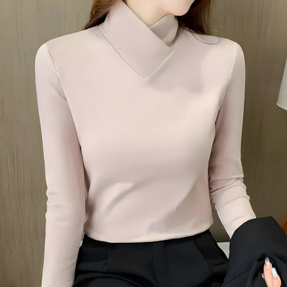 Mira™ | Top Élégant Minimal Manches Longues