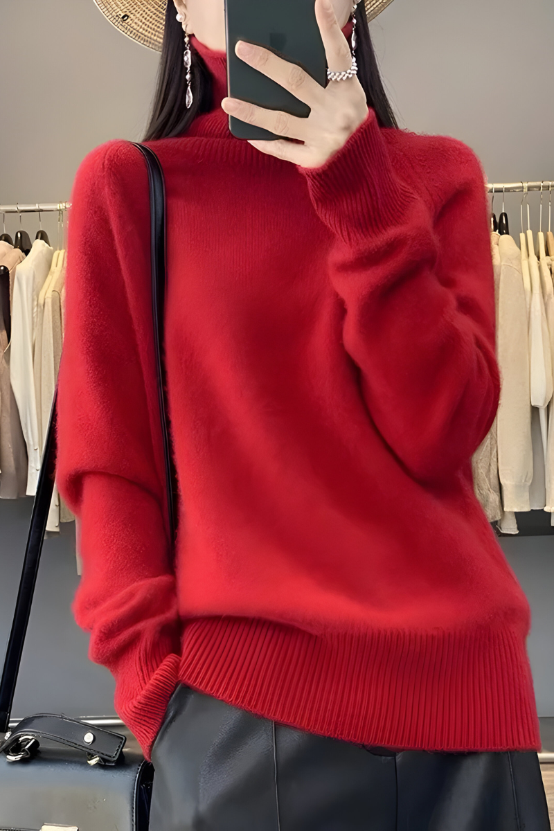 Elyn™ | Pull Col Roulé Tricoté Douillet