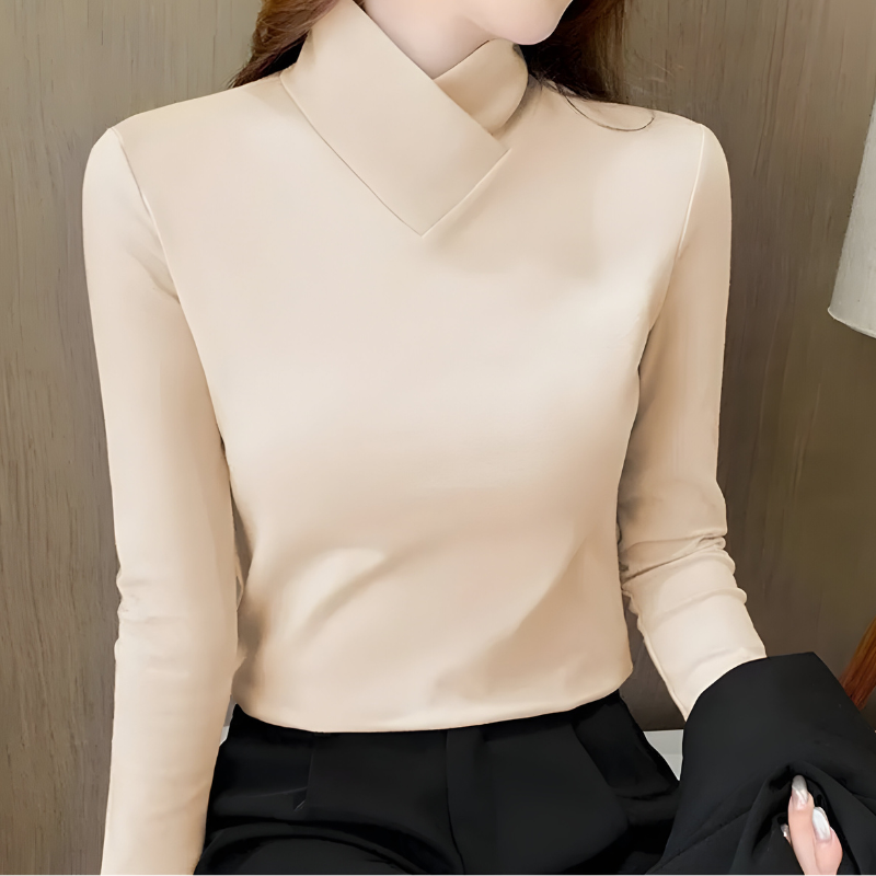 Mira™ | Top Élégant Minimal Manches Longues