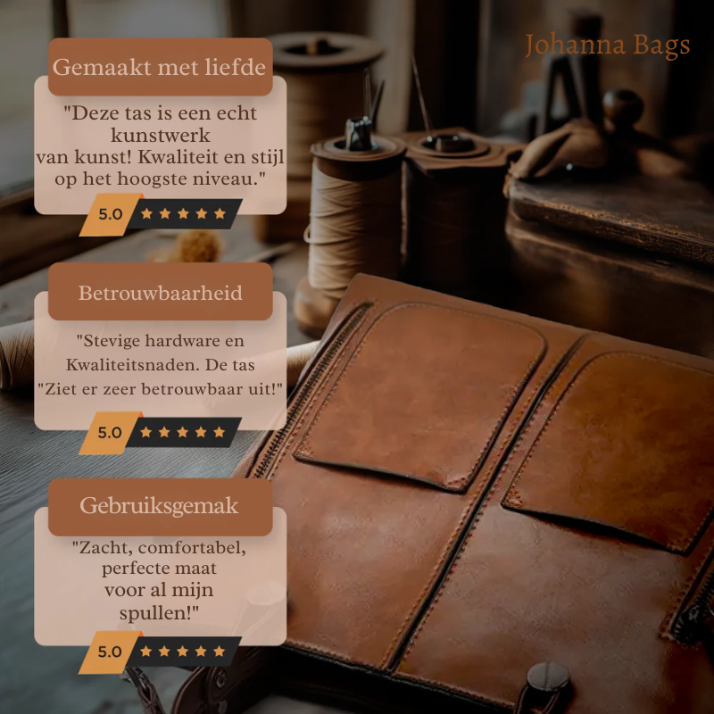 L'Élégance Intemporelle d'Ilse | Sac à Bandoulière en Cuir Végétalien