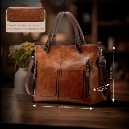 L'Élégance Intemporelle d'Ilse | Sac à Bandoulière en Cuir Végétalien