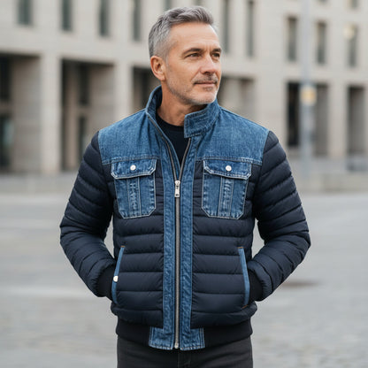 Jori™ | Veste Matelassée en Denim Élégante