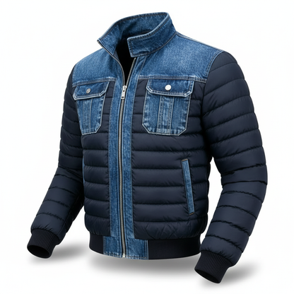 Jori™ | Veste Matelassée en Denim Élégante