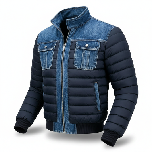 Jori™ | Veste Matelassée en Denim Élégante