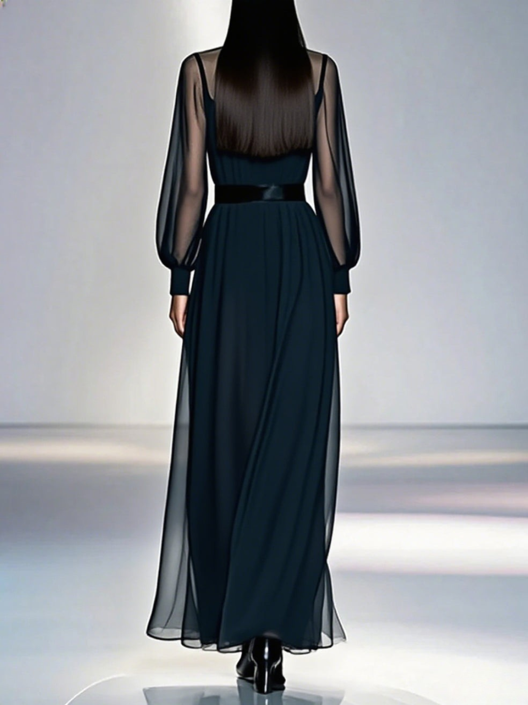 Olia™ | Robe Maxi Fluide Transparente