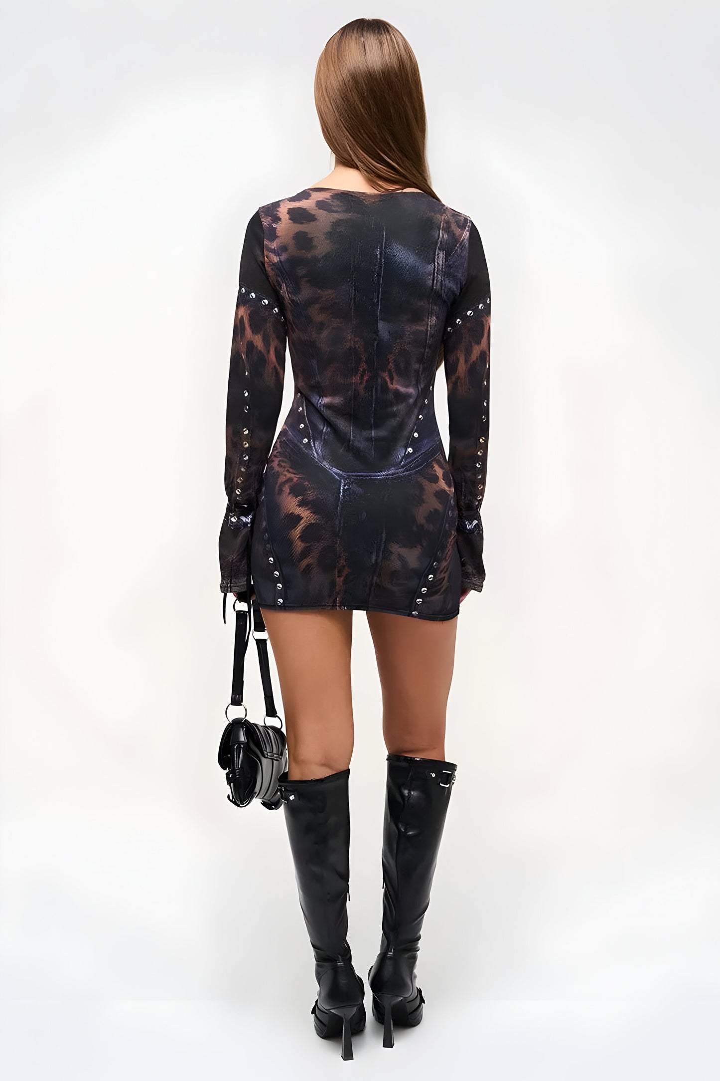 Suri™ | Mini Robe Élégante Imprimée