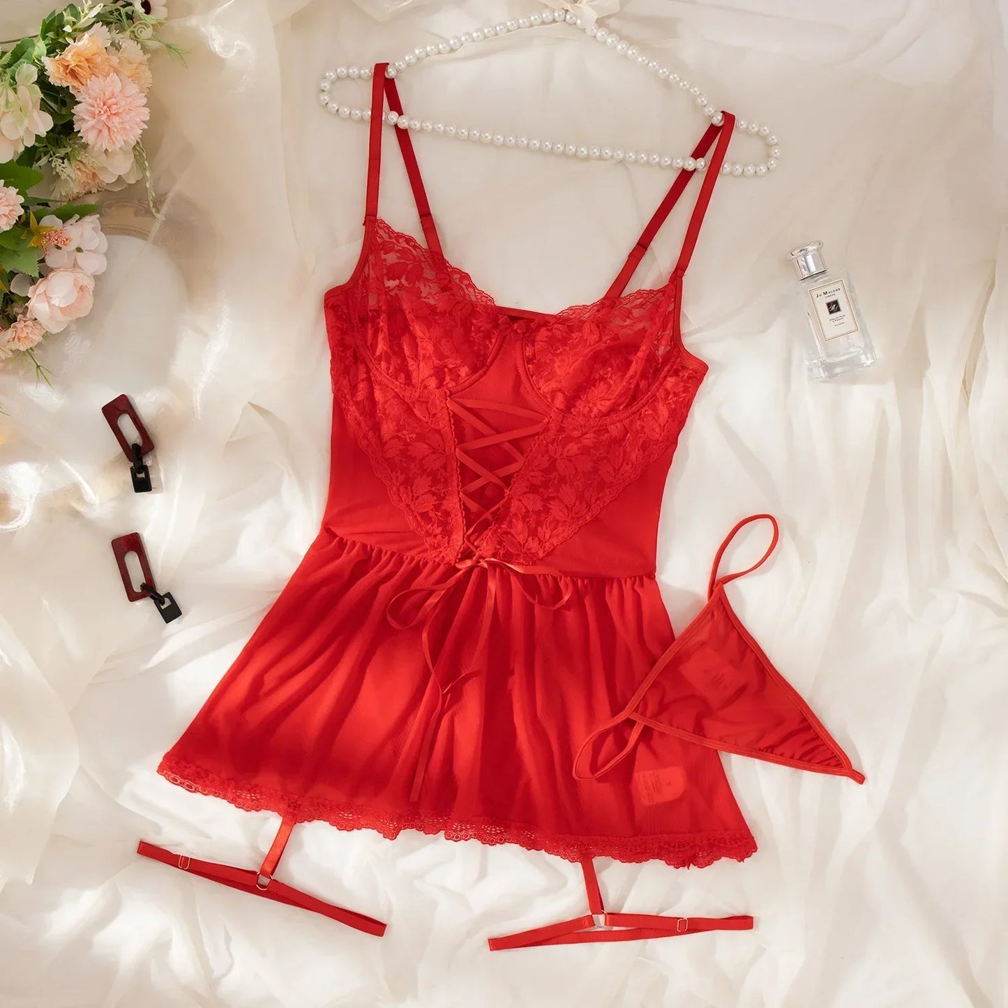 Nova™ | Robe de nuit élégante avec motif floral